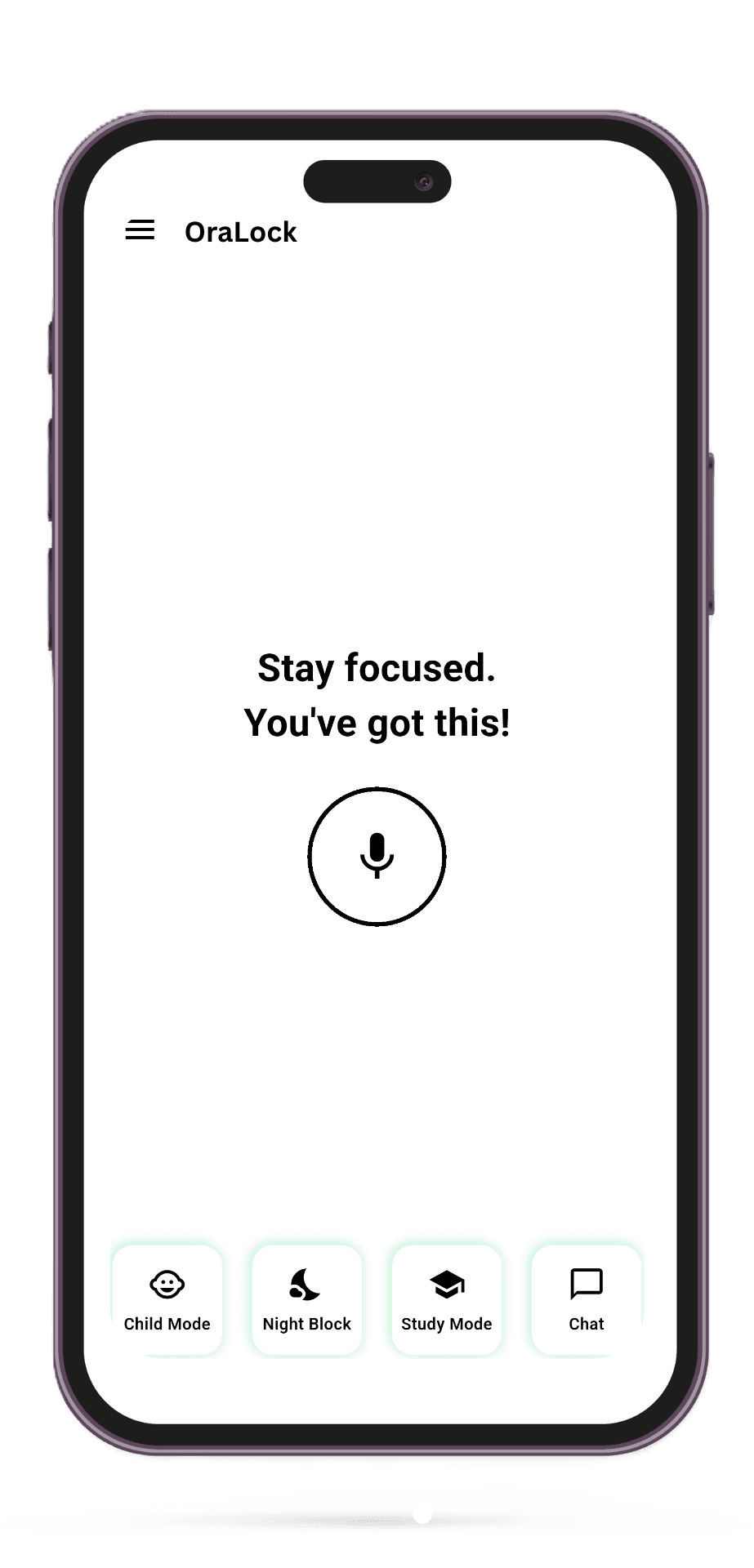 OraLock app interface preview